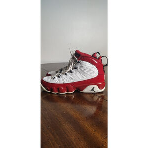 Jordan Air Jordan 9 High Top Sneakers Boys White Red Black Size 6.5Y 302359-160
